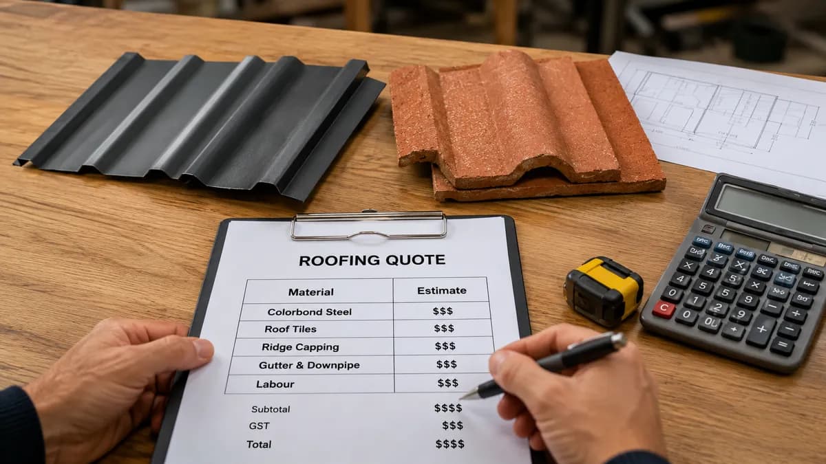 Cost comparison of Colorbond steel versus tile roofing over time