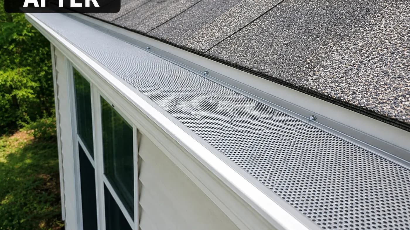 Leaf Guard Installation in Pascoe Vale, after