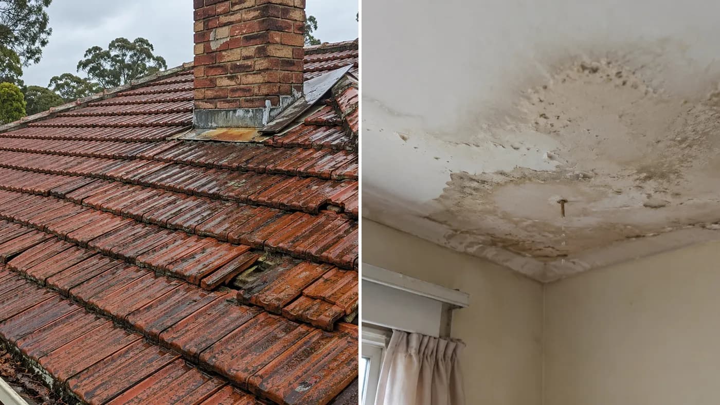 Roof Leak Repairs in Fawkner, before