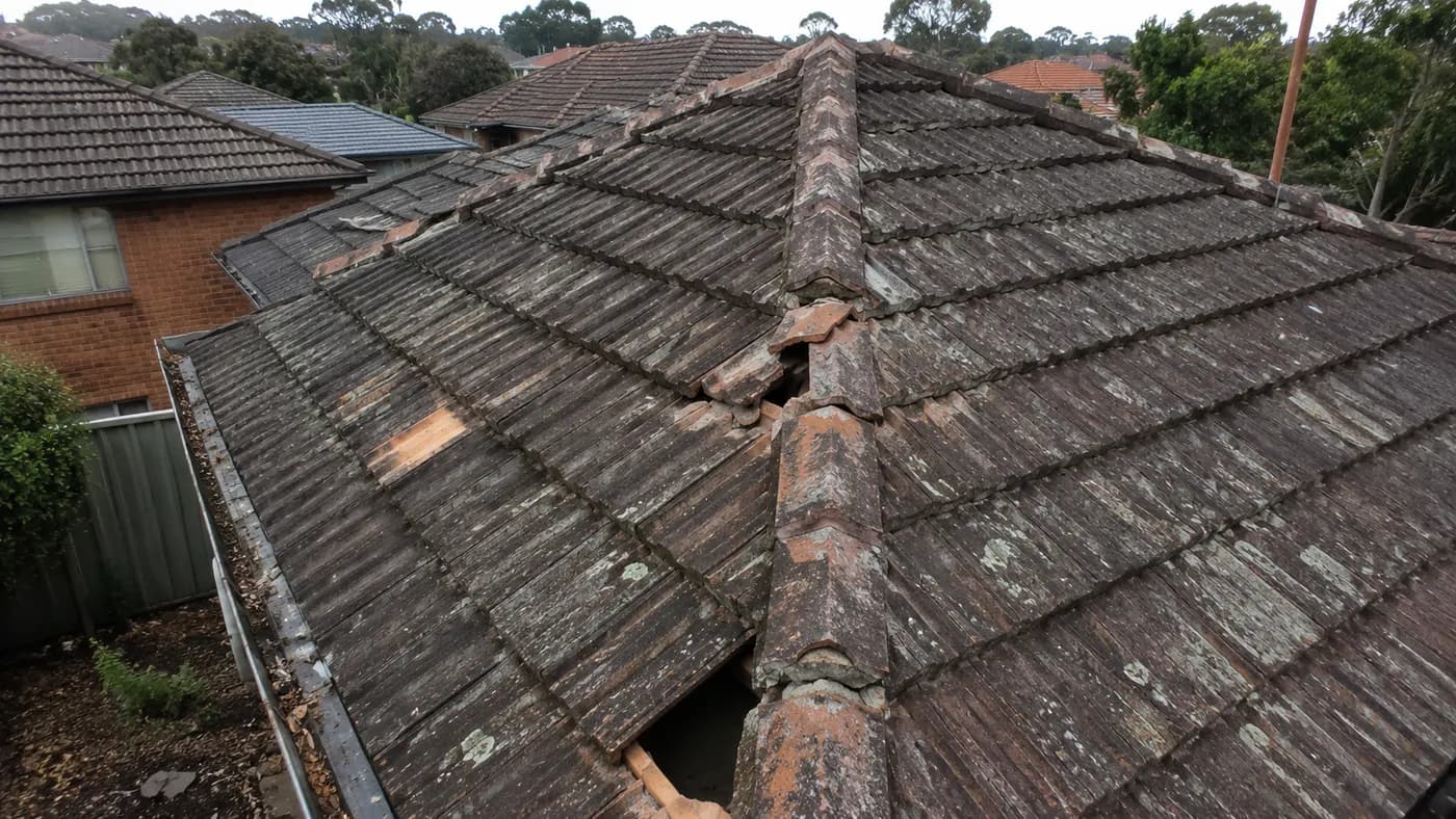 Roof Repairs in Strathmore, before