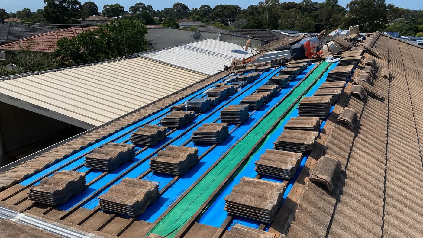 Full Roof Restoration in Brunswick, before
