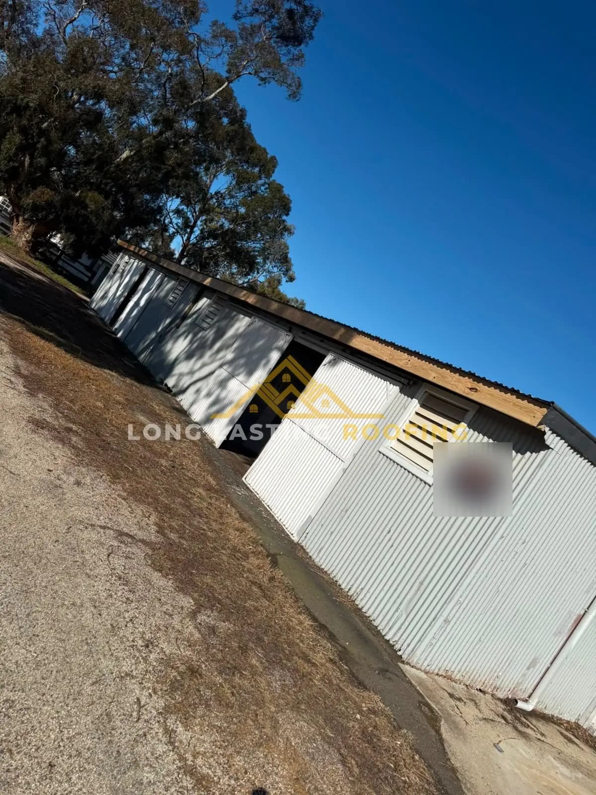 Colorbond gutter replacement project on a single-storey building in Wallan VIC