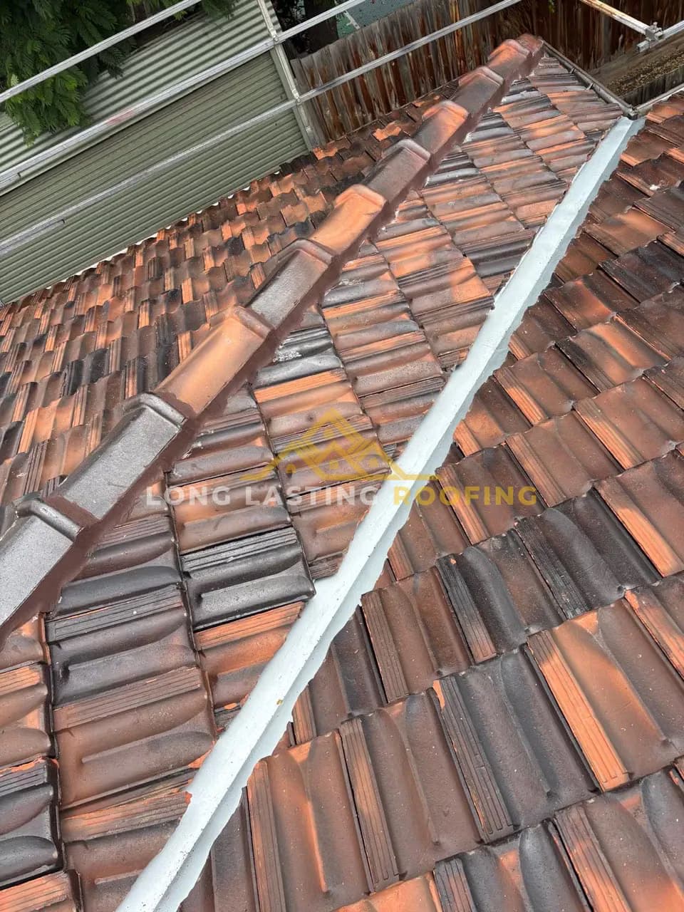 Re-pointed Ridge Capping in Oak Park, Melbourne