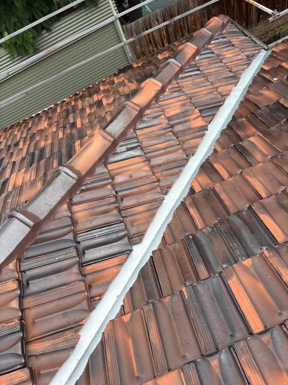 Re-pointed Ridge Capping in Oak Park, Melbourne