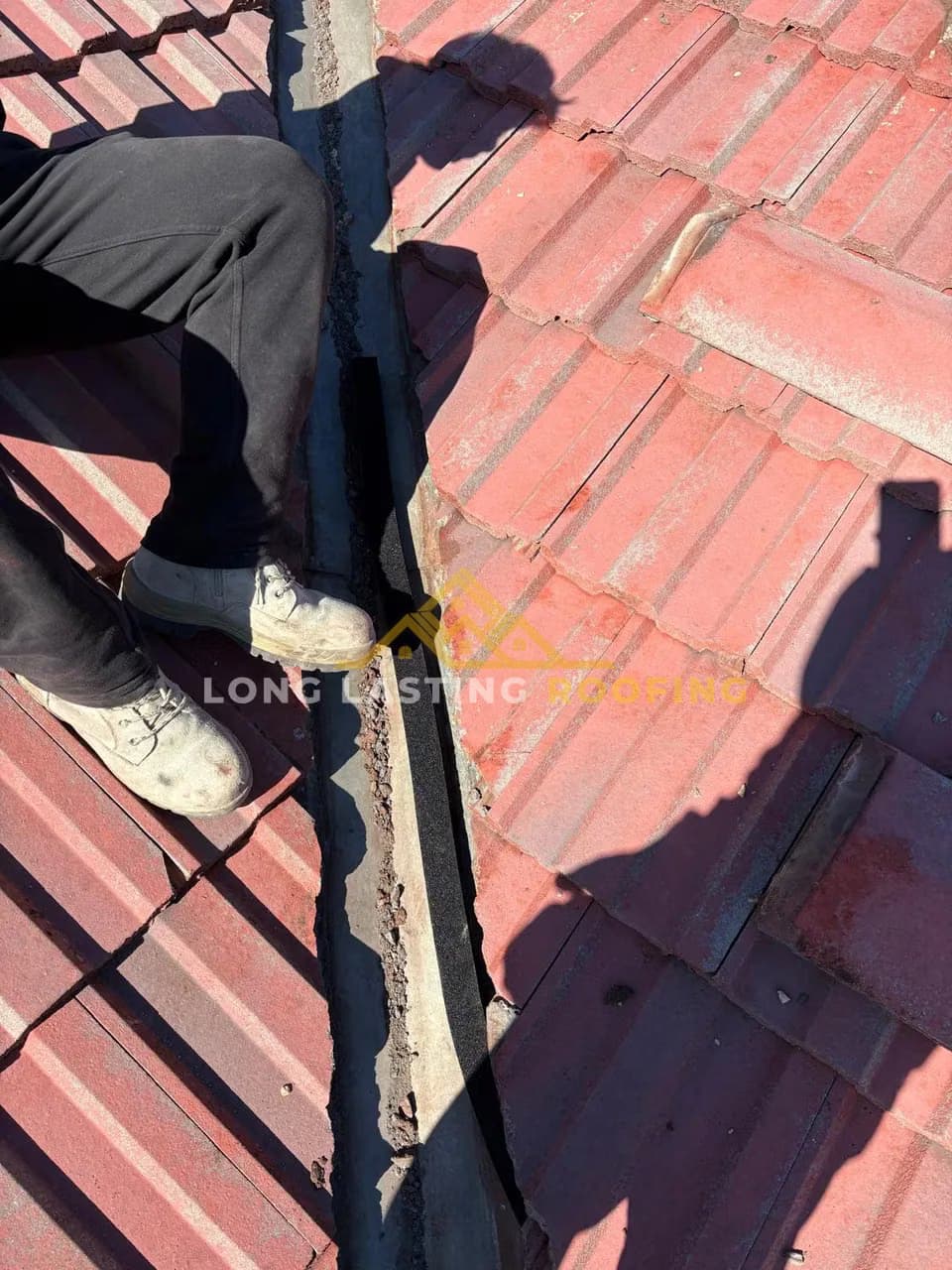 Roof Valley Repair in Progress in Coburg, Melbourne