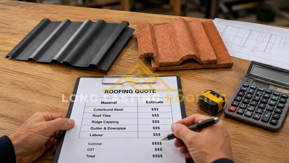 Cost comparison of Colorbond steel versus tile roofing over time